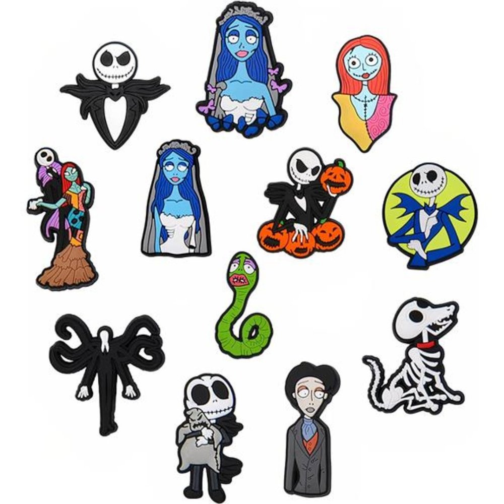 12 pcs Halloween Donuts Shoe Charms For Crocs